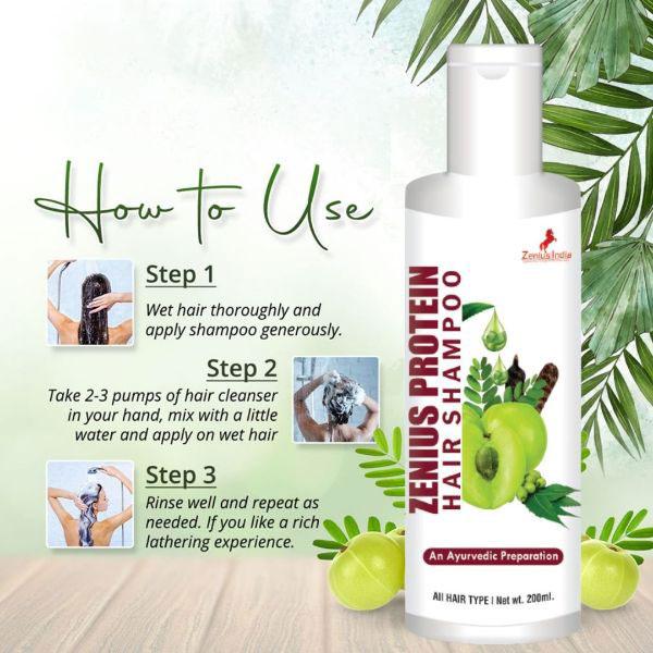 Zenius Protein Hair Shampoo 200 ml - Personal Care (Ayush)