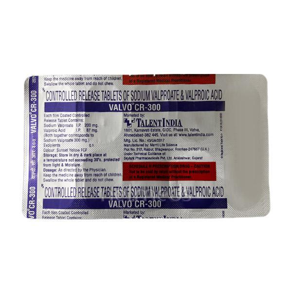 Valvo CR 300mg Tablet 10'S - Epilepsy/Convulsion-Ant