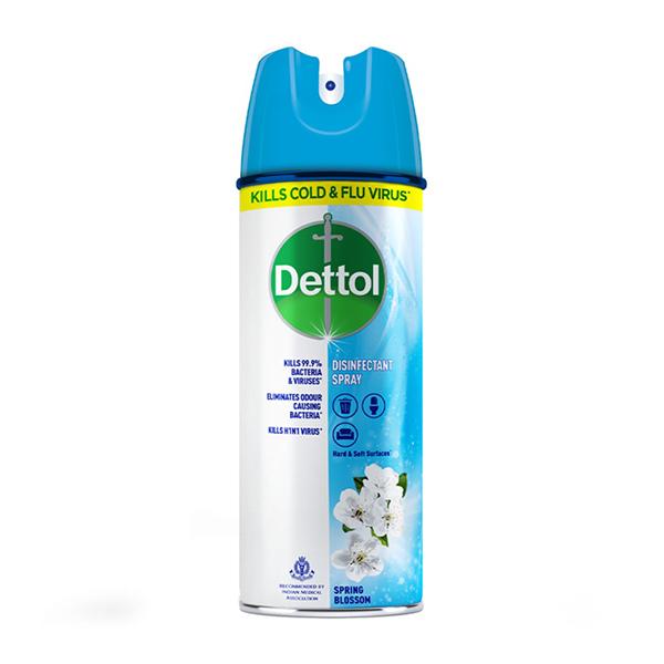 Netmeds | Dettol Multi-Purpose Disinfectant Spray For Hard & Soft Surfaces - Spring Blossom 225 ml