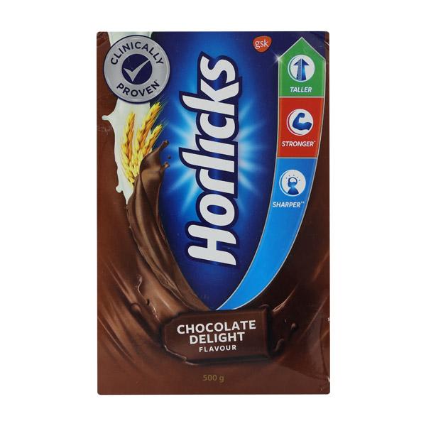 Netmeds | Horlicks Nutritional drink Powder Chocolate Delight 500 gm (Refill Pack)