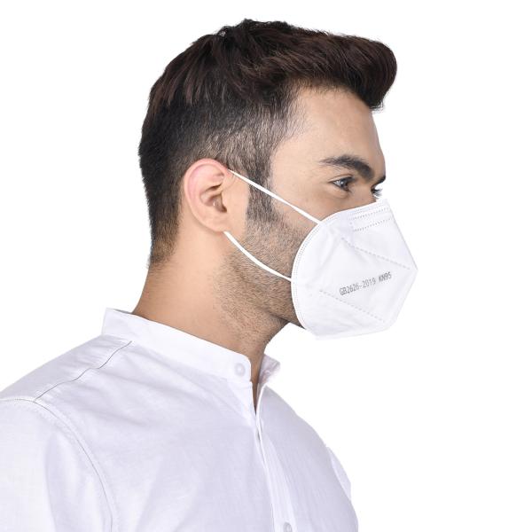 KN95 Face Mask With One Valve (Adult Free Size) - White (Pack of 1) - Face Mask