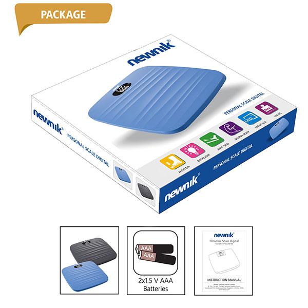 Newnik Personal Digital Weighing Scale - Grey - Weighing Scale