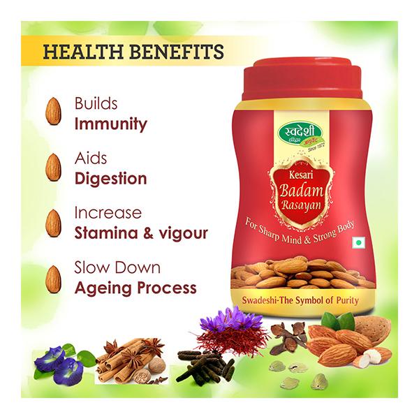 Swadeshi Ayurved Kesari Badam Rasayan Paste 500 gm - Health Products