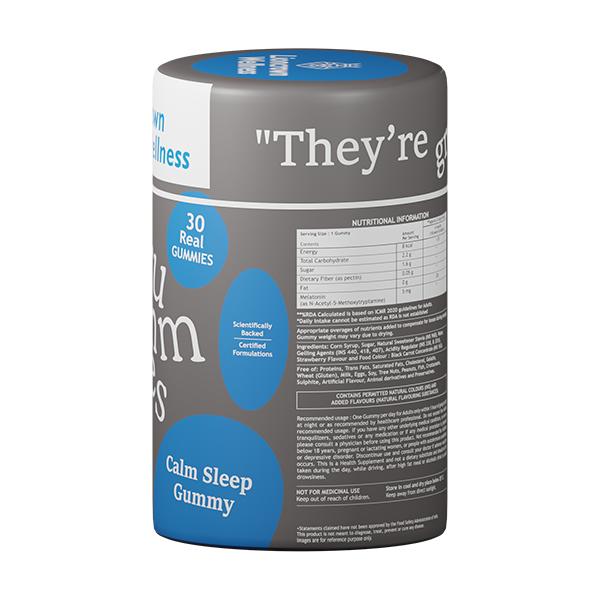 Lioncrown Wellness Grummies Calm Sleep Gummy - Strawberry 30's - Multi-Vitamins
