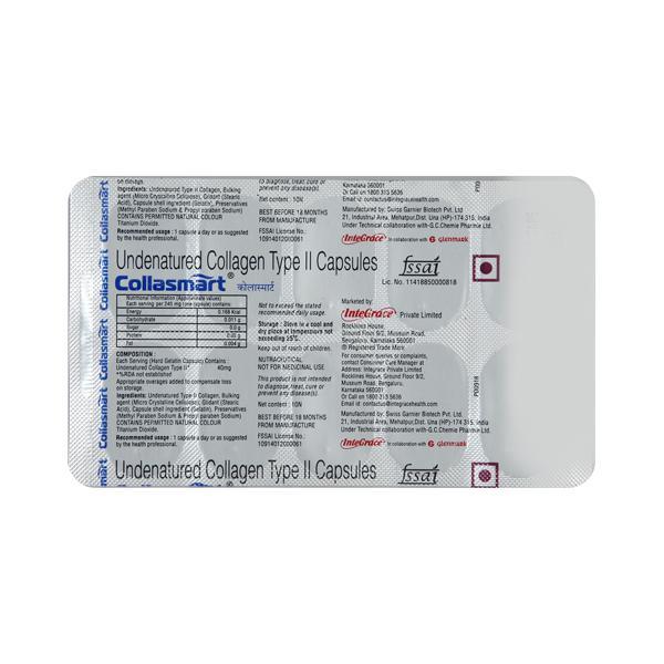 Collasmart 40mg Capsule 10'S - Supplements-Sup