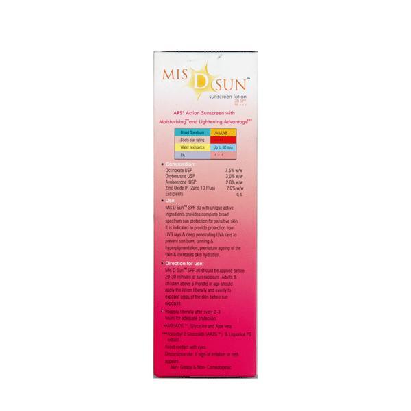 MIS D Sun SPF 30 Lotion 60ml - Sunscreen Preparations-Emo