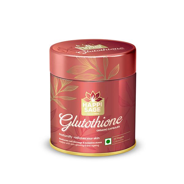 Happi Sage Glutathione Organic Veg Capsule 30's - Herbal Dietary Supplement