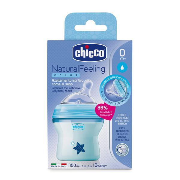 Netmeds | Chicco Natural Feeling Feeding Bottle - Blue 150 ml