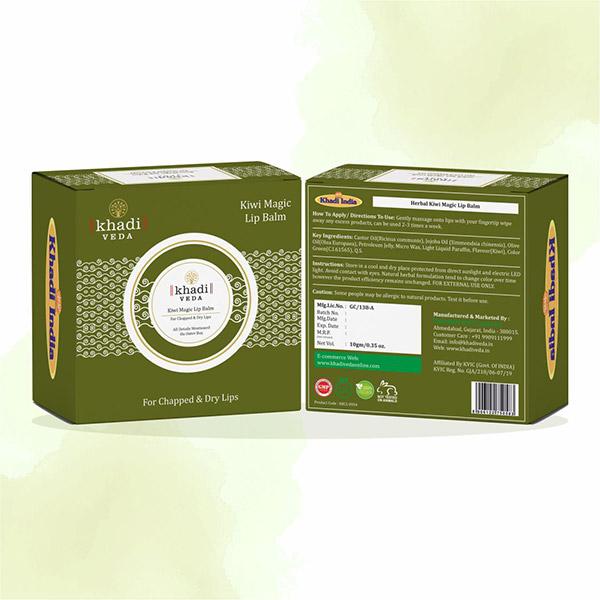 Khadi Veda Lip Balm - Kiwi Magic 10 gm