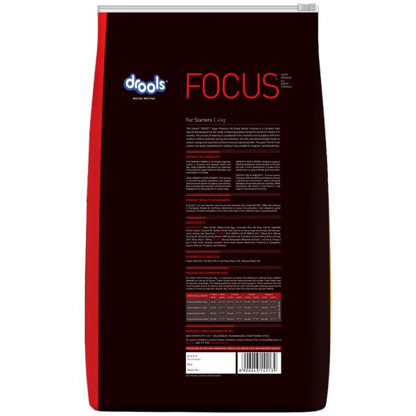 Drools Focus Starter Super Premium Dog Food 4000 gm - Petfood