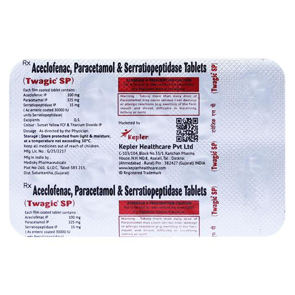 TWAGIC SP Tablet 10's - Pain relief-Nsa