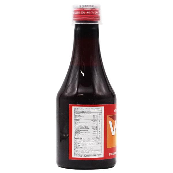 VOLKEN Strawberry Flavour Syrup 200ml - Supplements-Vam