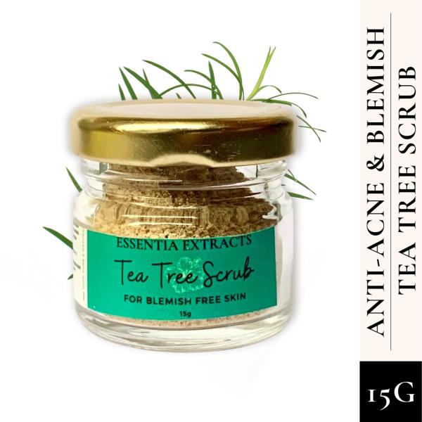 Essentia Extracts Anti Acne & Blemish Scrub - Tea Tree 15 gm - Face Scrubs