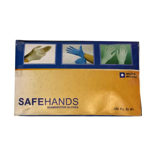 SafeHands Latex Examination Gloves (M) 100's - Gloves - S