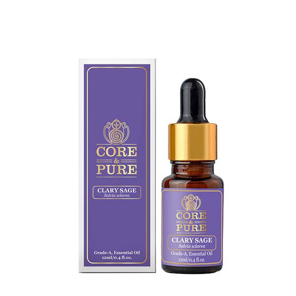 Core & Pure Grade A Essential Oil -Clary Sage 12 ml