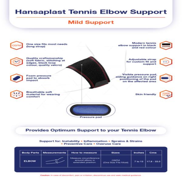 Netmeds | Hansaplast Tennis Elbow Support (One Size Fits All) 1's
