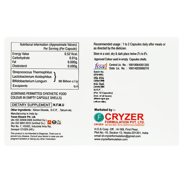 CREZIO 90 Capsule 10's - Diarrhoea-Ant