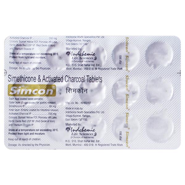 Simcon Tablet 15'S - Gastro Intestinal Motility Disorders-GIT