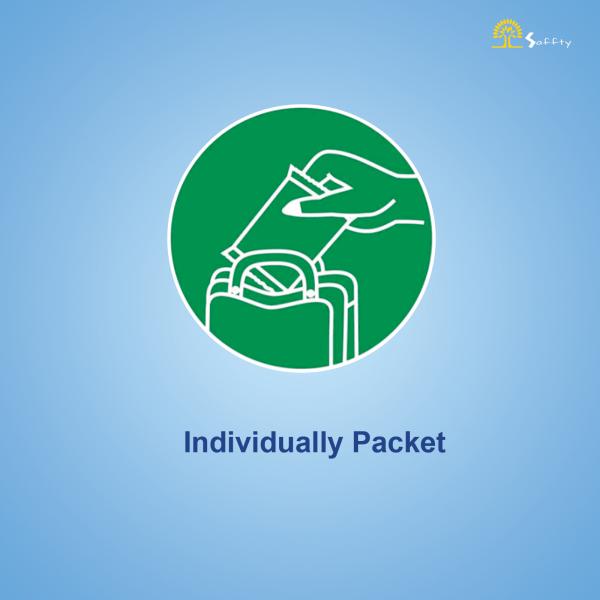 Saffty Ultra Thin Sanitary Pads 320 MM with Dry Cover and Wings (XXL) 40's - Sanitary Napkins