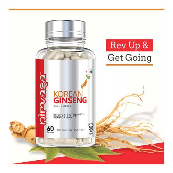 Nirvasa Korean Gingseng Capsule 60's - Herbal Dietary Supplement