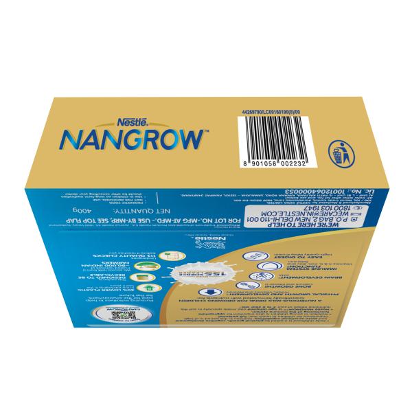 Nestle Nangrow (2-5 Years) Powder 400 gm - Creamy Vanilla Flavour (Refill Pack) - Baby And Infant Supplements