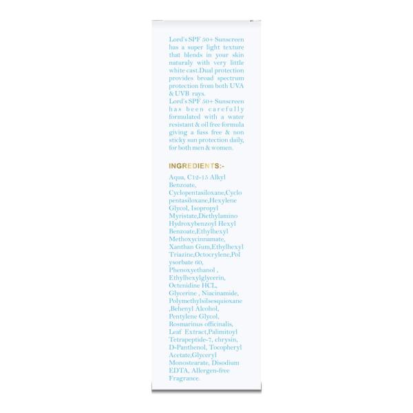 Lord's SPF 50+ Sunscreen 100 ml - Personal Care(Homeopathy)