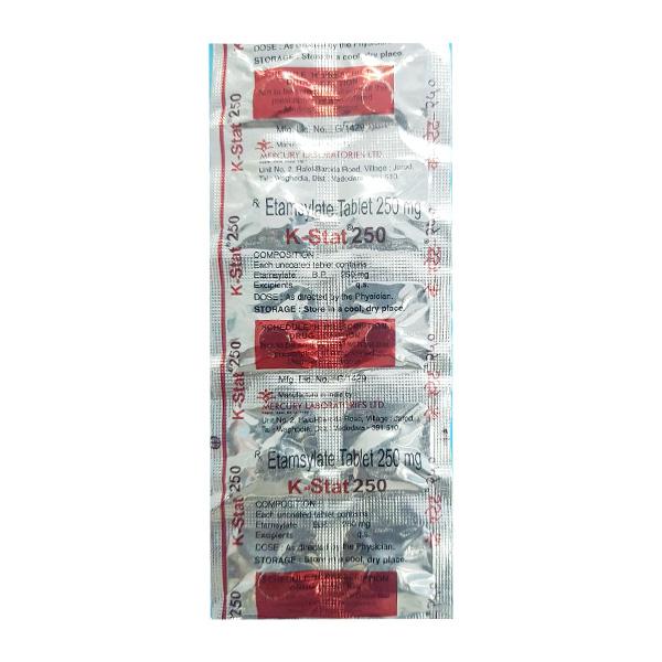 K STAT 250 Tablet 10's - Bleeding Disorders-Hae