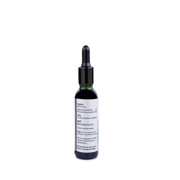 Wholeleaf Relief Strong Strength (CBD) Oil - Natural Hemp Flavour 30 ml - Pain Relief (Ayush)