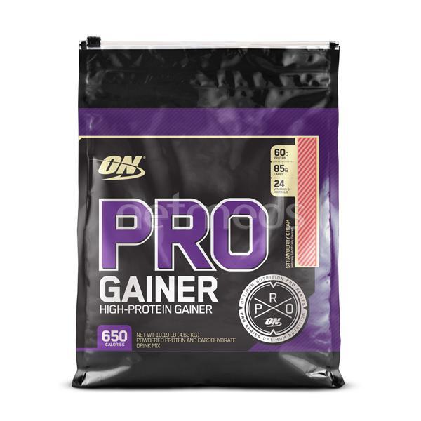 Optimum Nutrition (On) Pro Gainer Strawberry Cream 10.19Lb - Workout Essentials