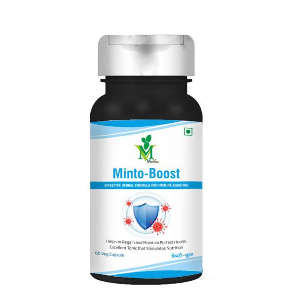 Mint Veda Minto-Boost Veg Capsule 60's - Herbal Dietary Supplement