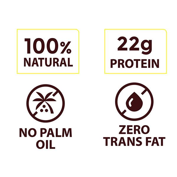 La Americana Gourmet Peanut Chocolate Spread with Jaggery - Creamy 350 gm - Nutritional Bars