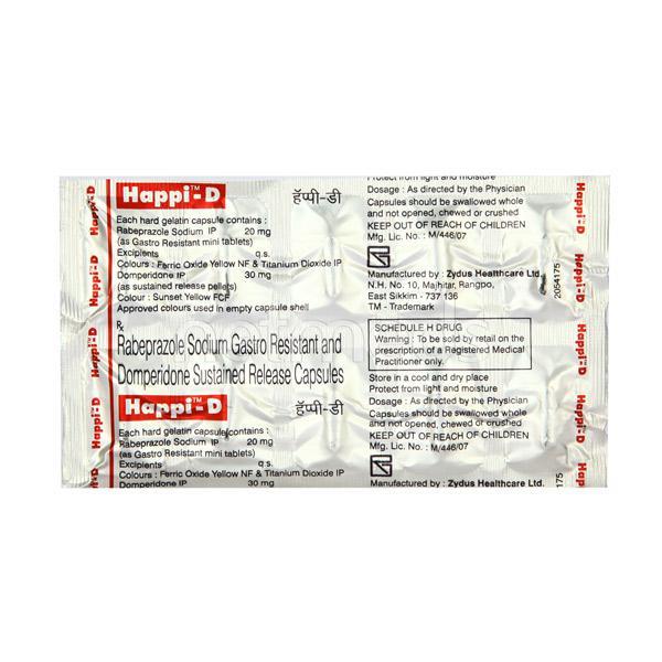 Happi D Capsule 10'S - Ulcer/Reflux/Flatulence-Aaa