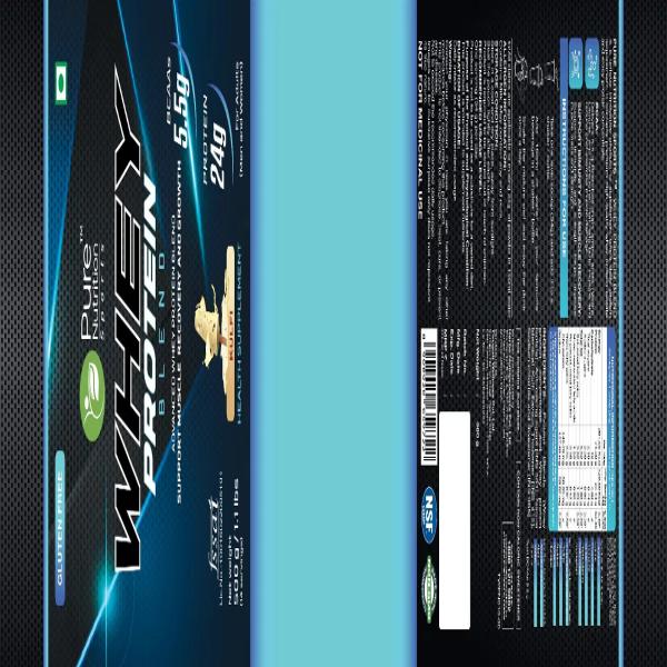 Pure Nutrition Whey Blend Protein Powder - Kulfi Flavour 500 gm - Whey Proteins