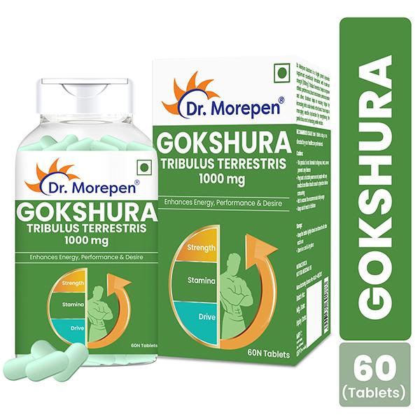 Dr. Morepen Gokshura 1000 mg Tablet 60's - Speciality Medicines