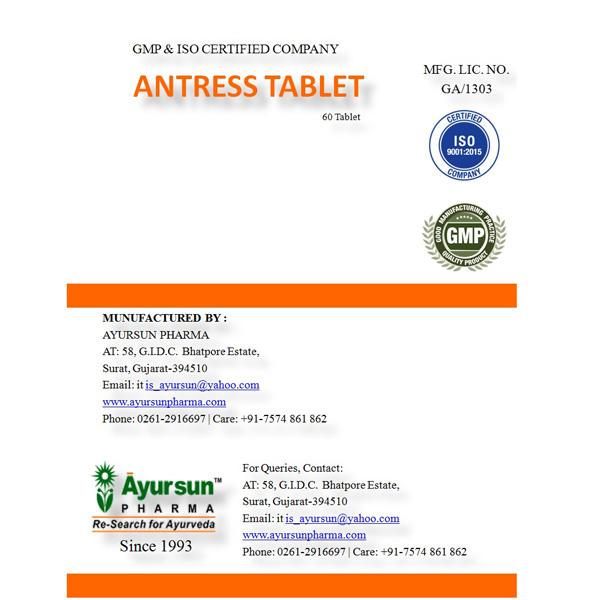 Ayursun Antress Tablet 60's - Speciality Medicines