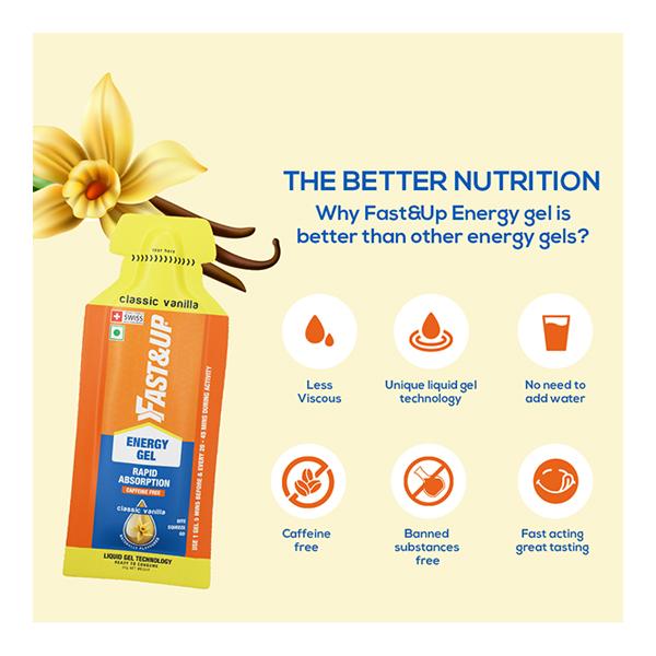 Fast&Up Energy Gel - Classic Vanilla 5's - Workout Essentials