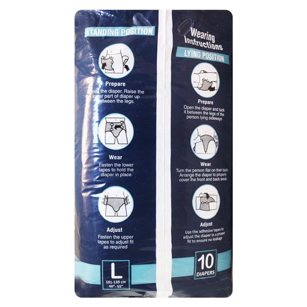 Kare Med Adult Diapers (L) 10's - Adult Diapers & Pads