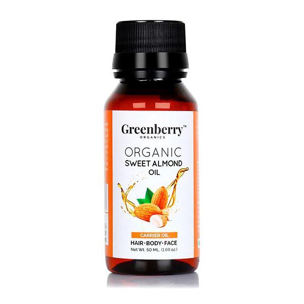 Greenberry Organics Organic Sweet Almond Oil 50 ml - Essential Oils