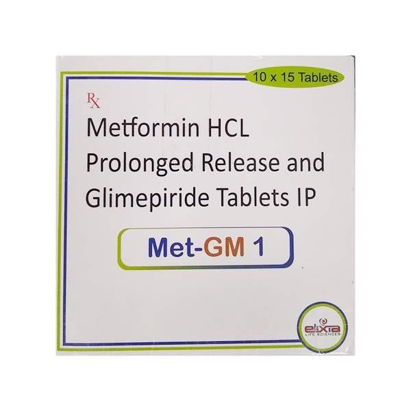 MET GM 1 Tablet 15's - Diabetes-Ant
