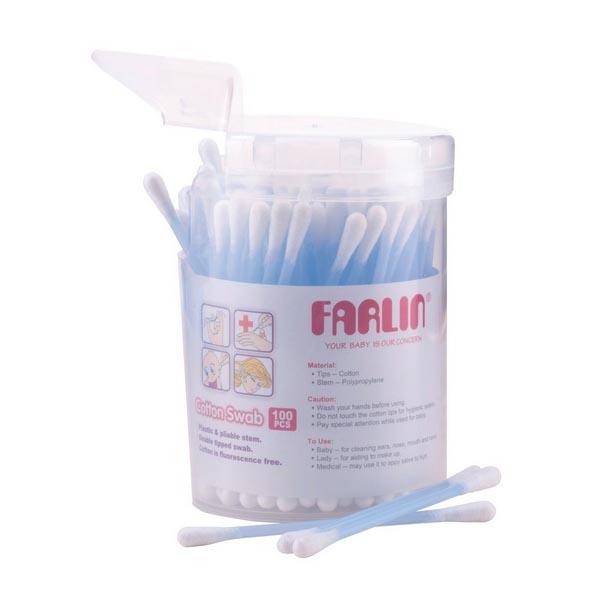 Farlin Cotton Buds - Blue 100's - Cotton Buds & Balls
