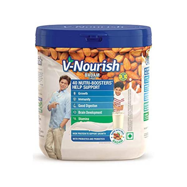 Netmeds | V-Nourish Health Drink Powder - Badam Flavour 200 gm