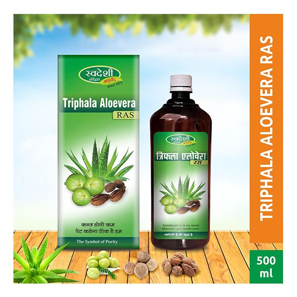 Swadeshi Ayurved Triphala Aloevera Ras Juice 500 ml - Ayurvedic Juices