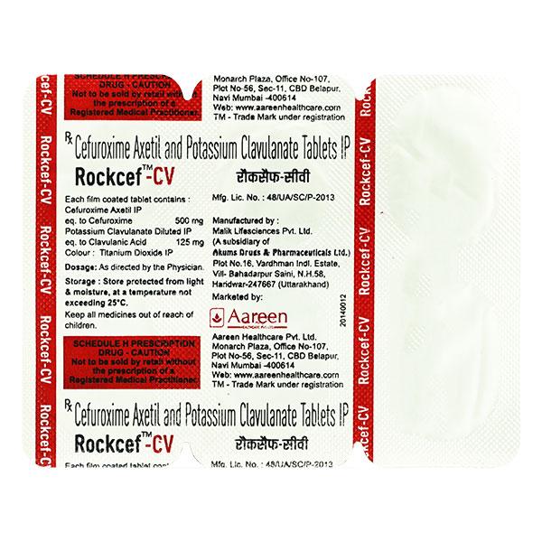 ROCKCEF CV Tablet 6's - Bacterial Infections-Cep
