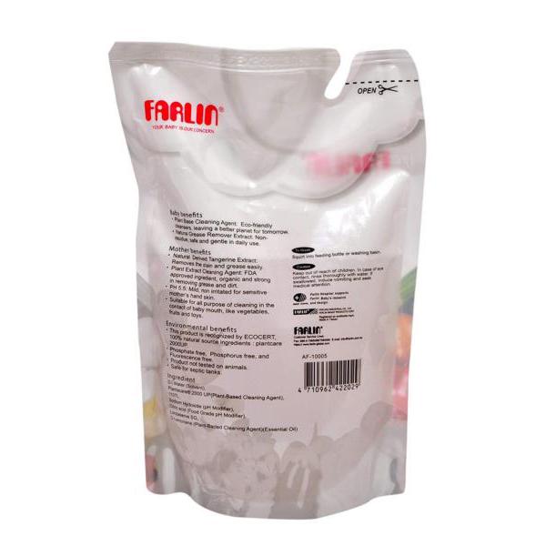 Farlin Clean 2.0 Baby Bottle Wash Liquid Refill Pack 700 ml - Baby Safety