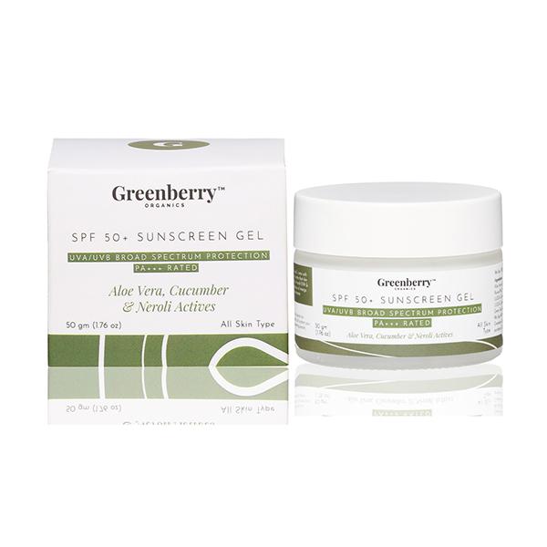 Greenberry Organics SPF 50+ Sunscreen Gel 50 gm