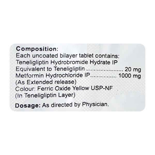 TEN M 20/1000mg Tablet 10'S - Diabetes-Ant