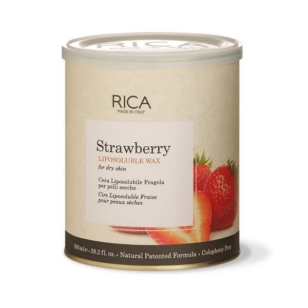 Rica Liposoluble Wax - Strawberry 800 ml