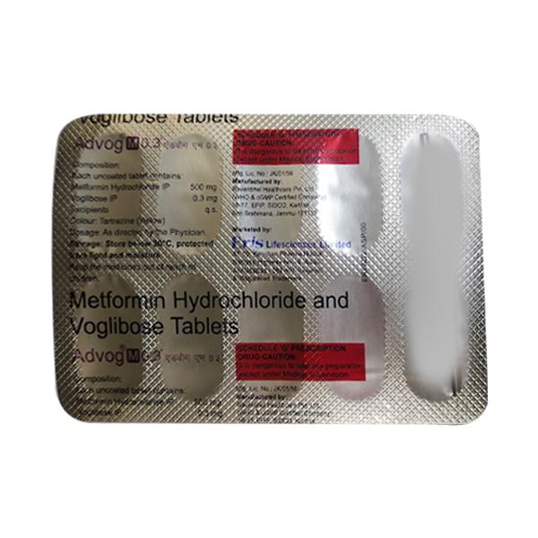 ADVOG M 0.3+ Tablet 10's - Diabetes-Ant