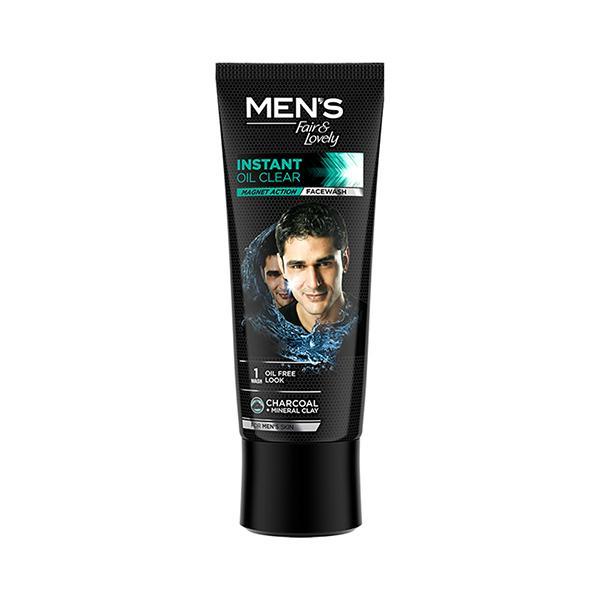 Fair & Lovely Men's Instant Oil Clear Magnet Action Face wash 100 gm - Face Wash & Cleansers