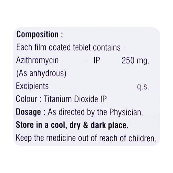 AZIBLUE 250 Tablet 6's - Bacterial Infections-Mac
